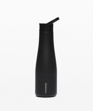 Lululemon Stay Cool Keep Cold Bottle 19oz Utrustning Accessories Svarta | FPYN-64389