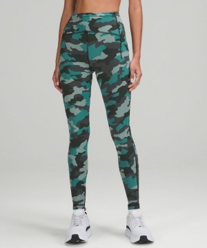 Lululemon Swift Speed HR Tight 28 Leggings Dam Camo Turkos Olika Färger | KEZQ-46302