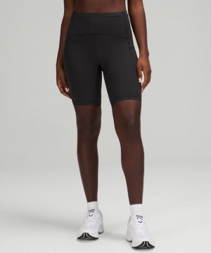 Lululemon Swift Speed High-Rise Short 8 Shorts Dam Svarta | QSGZ-13790