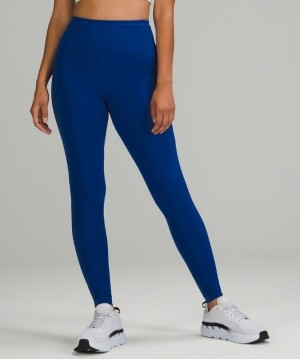 Lululemon Swift Speed High-Rise Tight 28 Brushed Luxtreme Leggings Dam Blå | WJPS-06327