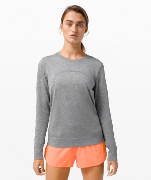 Lululemon Swiftly Breathe Long Sleeve Blast Dam Vita | TVFK-23418