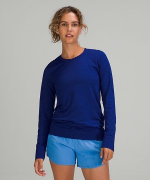 Lululemon Swiftly Relaxed Long Sleeve Blast Dam Larkspur | PQDJ-86329