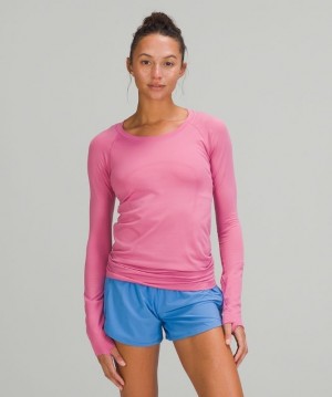 Lululemon Swiftly Tech Long Sleeve 2.0 Blast Dam Rosa Rosa | SDUH-92378