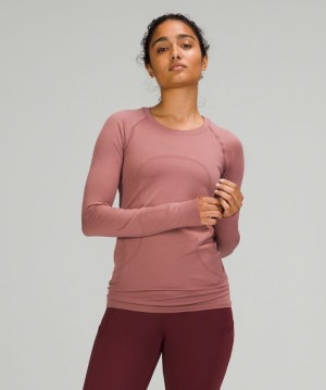Lululemon Swiftly Tech Long Sleeve 2.0 Blast Dam Spiced Chai | IWCH-52678