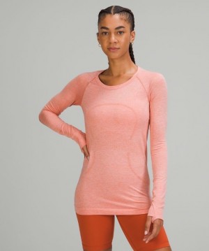 Lululemon Swiftly Tech Long Sleeve 2.0 Blast Dam Rosa Rosa Vita | XQYP-96802