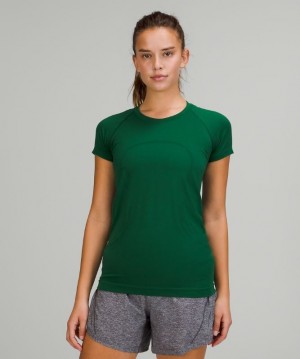 Lululemon Swiftly Tech Short Sleeve 2.0 Blast Dam Gröna Gröna | OPKN-69524