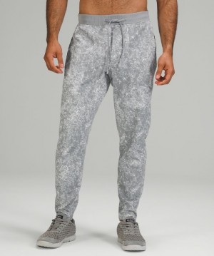 Lululemon Textured Tech Pant Byxor Herr Blå Tvätt Vita Grå Olika Färger | IGKS-27480