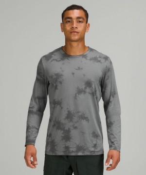 Lululemon The Fundamental Long Sleeve Shirt Blast Herr Grå | PCRZ-67514
