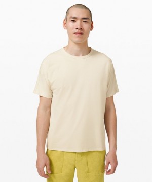 Lululemon The Fundamental Oversized T Blast Herr Vita | KTLS-02863
