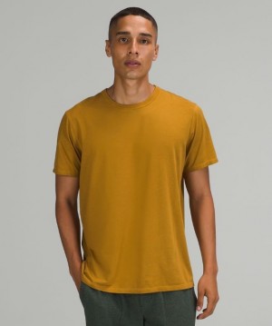 Lululemon The Fundamental T Wash Blast Herr Turkos Guld Bruna | ZMEF-73951