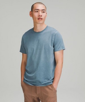 Lululemon The Fundamental T Wash Blast Herr Turkos Blå | THWA-19507