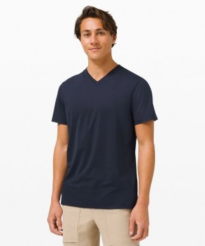 Lululemon The Fundamental V Blast Herr Marinblå | NLGK-86421