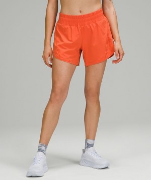Lululemon Track That Mid-Rise Short 5 Lined Shorts Dam Korall | BRIJ-89456