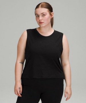 Lululemon Train to Be Tank Blast Dam Camo Svarta | BVFJ-23958