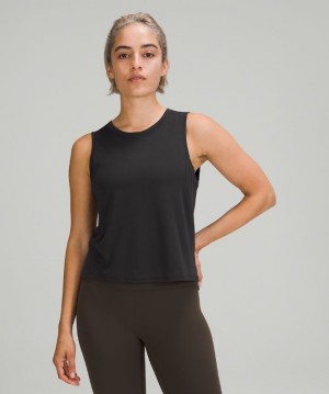 Lululemon Train to Be Tank Top Blast Dam Svarta Svarta | FVJX-50429