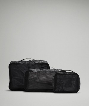 Lululemon Travel Packing Cubes 3 Pack Väskor Accessories Svarta | JVOM-09721