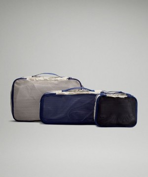 Lululemon Travel Packing Cubes 3 Pack Väskor Accessories Beige Svarta | HUDZ-72483