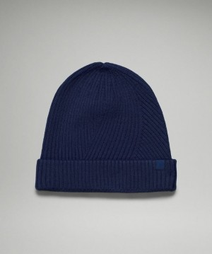 Lululemon Twist Knit Beanie Hatt Accessories Night Sea | HGMU-84273