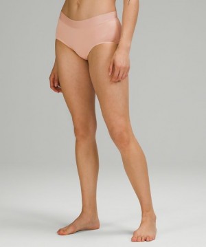 Lululemon UnderEase Mid-Rise Boyshort Underwear Underkläder Dam Misty Shell | TFIE-76419
