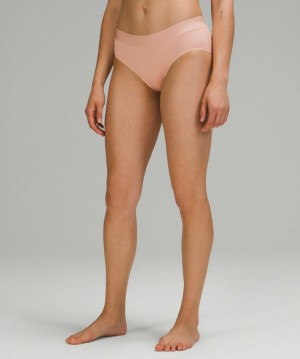 Lululemon UnderEase Mid-Rise Hipster Underwear Underkläder Dam Misty Shell | GOSW-17058