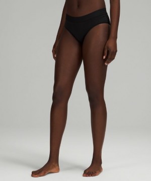 Lululemon UnderEase Mid-Rise Hipster Underwear Underkläder Dam Svarta | VRXT-47603