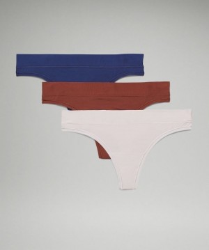 Lululemon UnderEase Thong 3 Pack Underkläder Dam Bruna | OEPU-35718