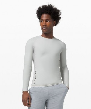 Lululemon Vital Drive Long Sleeve Shirt Blast Herr Vapor | JGKY-82179