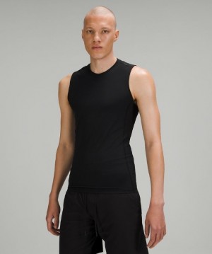Lululemon Vital Drive Training Sleeveless Shirt Blast Herr Svarta | BHEW-37264