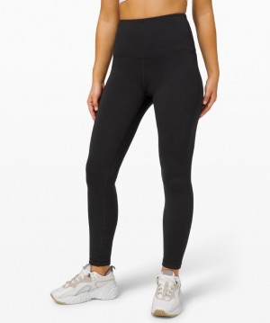 Lululemon Wunder Lounge SHR Tight Leggings Dam Svarta | DBTG-34271