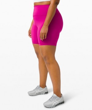 Lululemon Wunder Train High-Rise Short 8 Shorts Dam Ripened Raspberry | PCBQ-81657