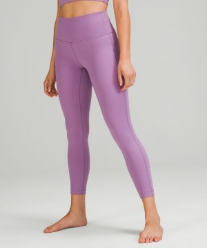 Lululemon Wunder Under HR Tight 25 Lux Leggings Dam Lila | FZWQ-32560