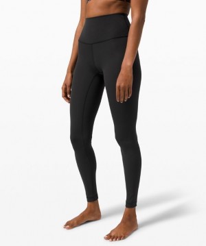 Lululemon Wunder Under High-Rise Tight 28 Brushed Full-On Luxtreme Leggings Dam Svarta | YNRA-03592