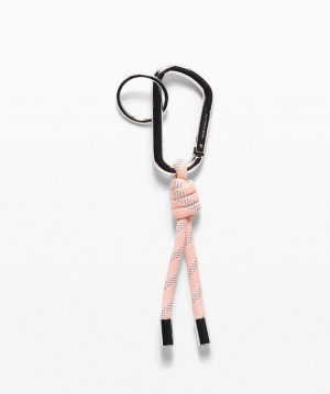 Lululemon You Hold the Key Chain Väskor Accessories Rosa Vita Vita Silver | FTOZ-06573