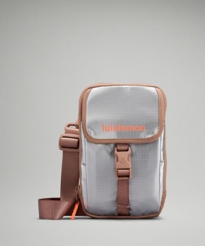 Lululemon Zip-Top Crossbody Bag Väskor Accessories Bruna Silver | WQSE-20957