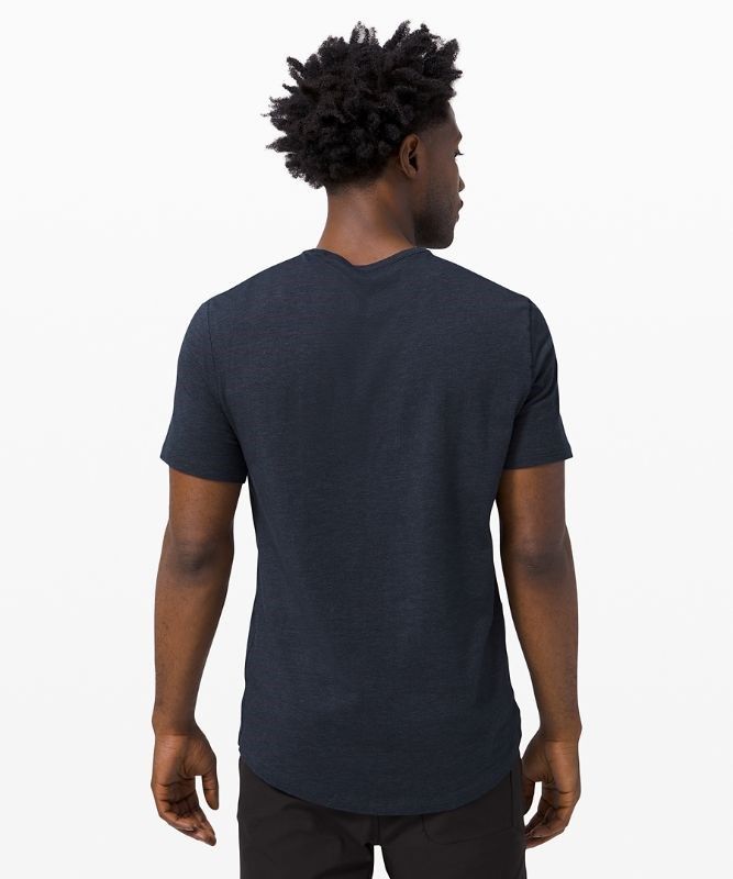 Lululemon 5 Year Basic Tee Sun Wash Blast Herr Marinblå | ENBM-03648