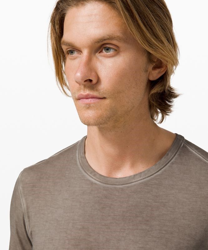Lululemon 5 Year Basic Tee Sun Wash Blast Herr Mörkgrå Orange Tvätt | EHWG-91372