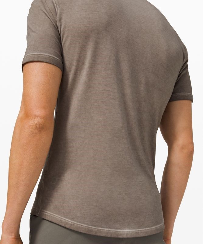 Lululemon 5 Year Basic Tee Sun Wash Blast Herr Mörkgrå Orange Tvätt | EHWG-91372