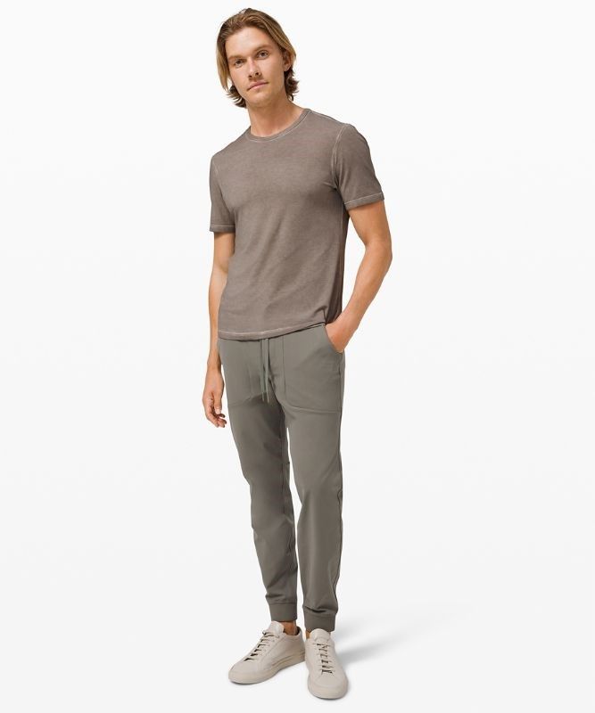 Lululemon 5 Year Basic Tee Sun Wash Blast Herr Mörkgrå Orange Tvätt | EHWG-91372