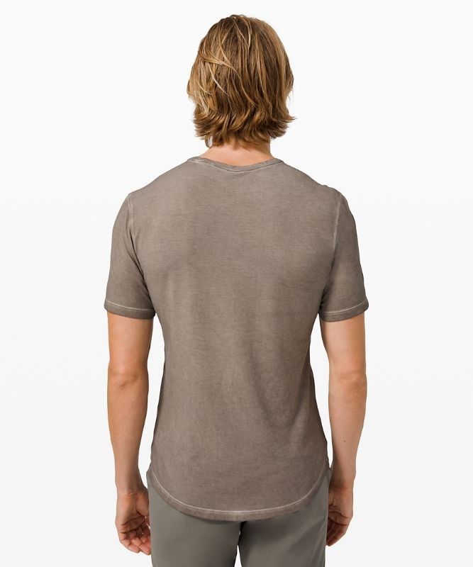 Lululemon 5 Year Basic Tee Sun Wash Blast Herr Mörkgrå Orange Tvätt | EHWG-91372