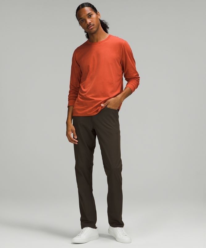Lululemon ABC Classic-Fit Pant 37 Warpstreme Byxor Herr Mörkolivgröna | NRXA-30975