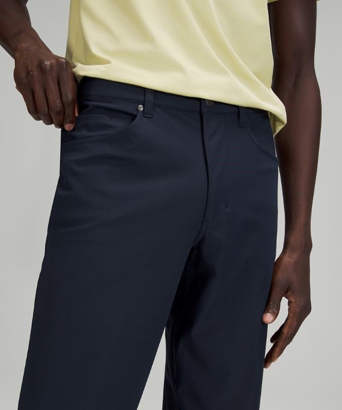 Lululemon ABC Classic-Fit Pant 37 Warpstreme Byxor Herr Marinblå | YSIL-02749