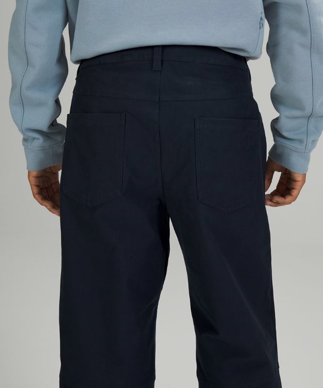 Lululemon ABC Crop Pant Relaxed Byxor Herr Marinblå | GXQJ-79358