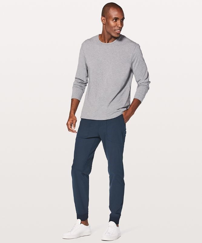 Lululemon ABC Jogger 30 Warpstreme Byxor Herr Marinblå | QKZD-49106
