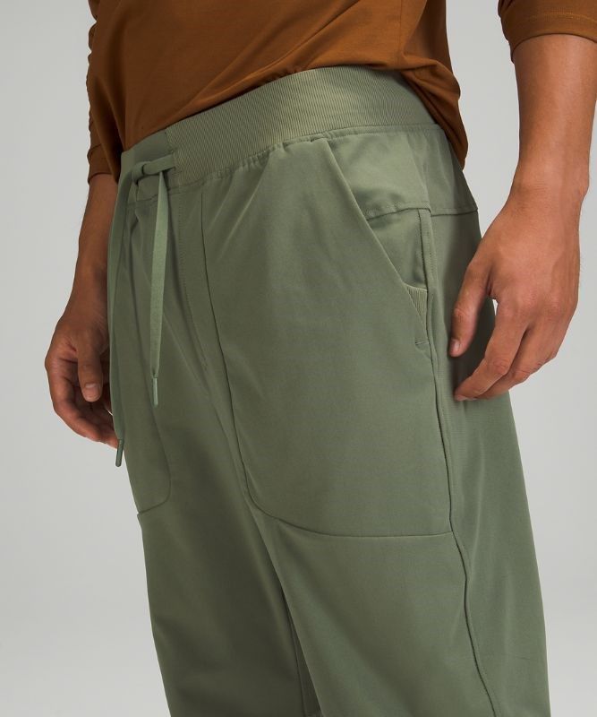 Lululemon ABC Jogger Shorter Length Warpstreme Byxor Herr Gröna | OLYI-54937