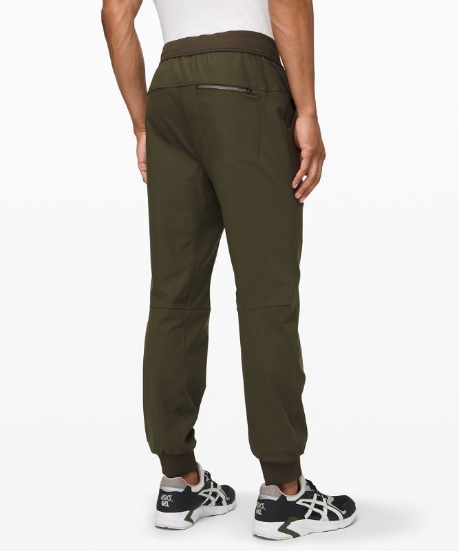 Lululemon ABC Jogger Tall Warpstreme Byxor Herr Mörkolivgröna | OVGM-64132