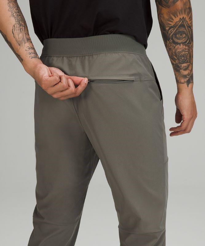 Lululemon ABC Jogger Tall Warpstreme Byxor Herr Grå Olivgröna | FRPX-58264