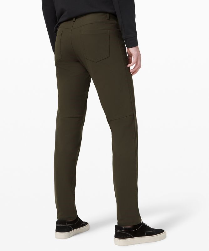 Lululemon ABC Pant Classic 30L Byxor Herr Mörkolivgröna | ITEC-85601