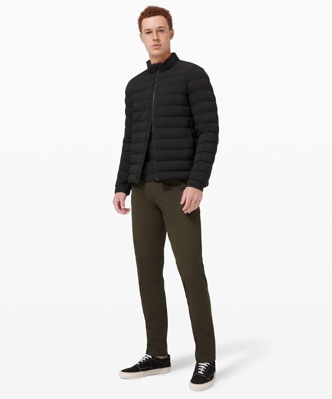 Lululemon ABC Pant Classic 34L Byxor Herr Mörkolivgröna | SJMA-36547