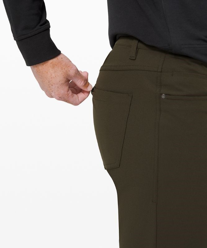 Lululemon ABC Pant Classic 34L Byxor Herr Mörkolivgröna | SJMA-36547
