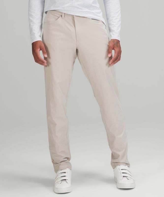 Lululemon ABC Pant Classic 34L Byxor Herr Beige | CJSM-74580